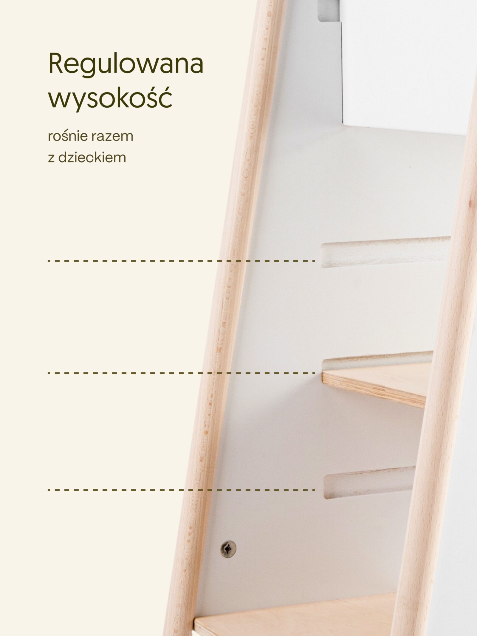 „Kitchen helper Mlumo biały, regulowana wysokość podestu”