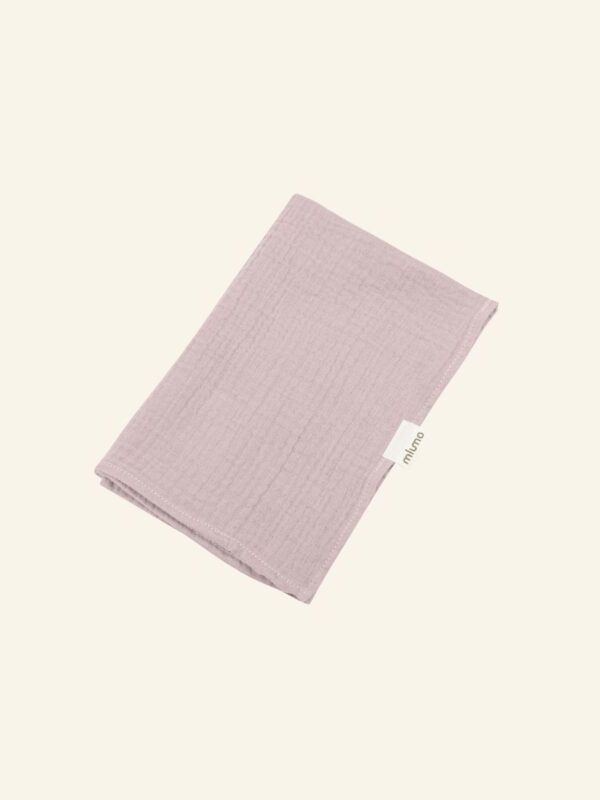„Złożona pieluszka muślinowa Mlumo różowa z metką”