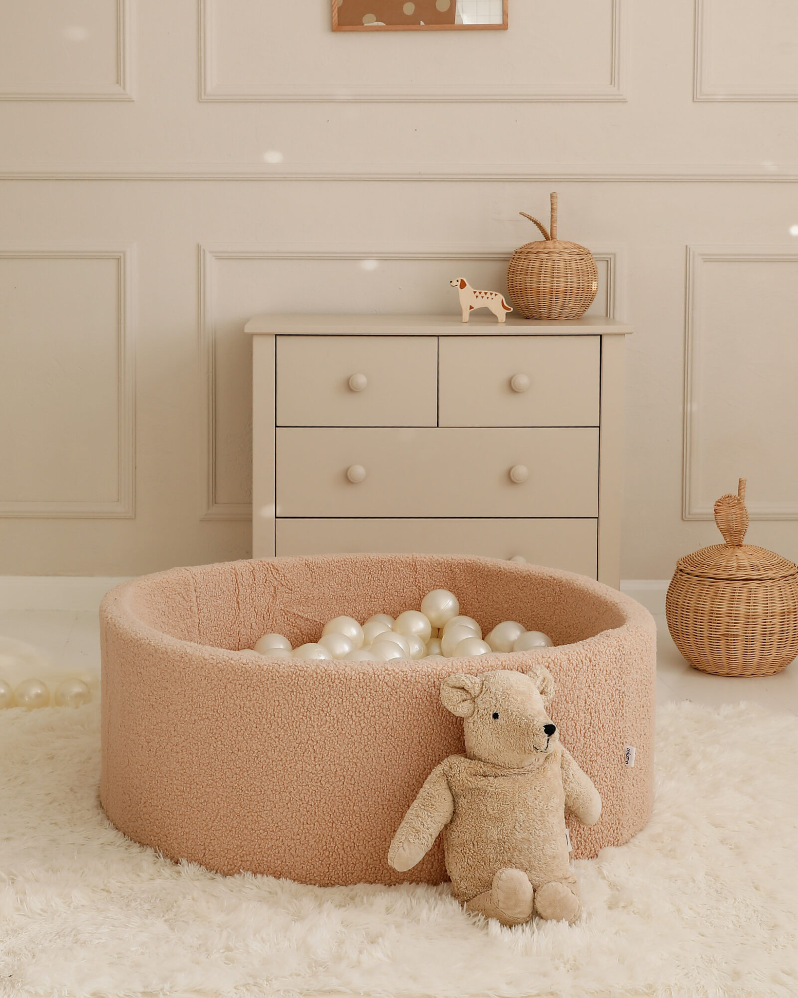 Suchy basen z kulkami Teddy Latte – dodatkowe ujęcie.