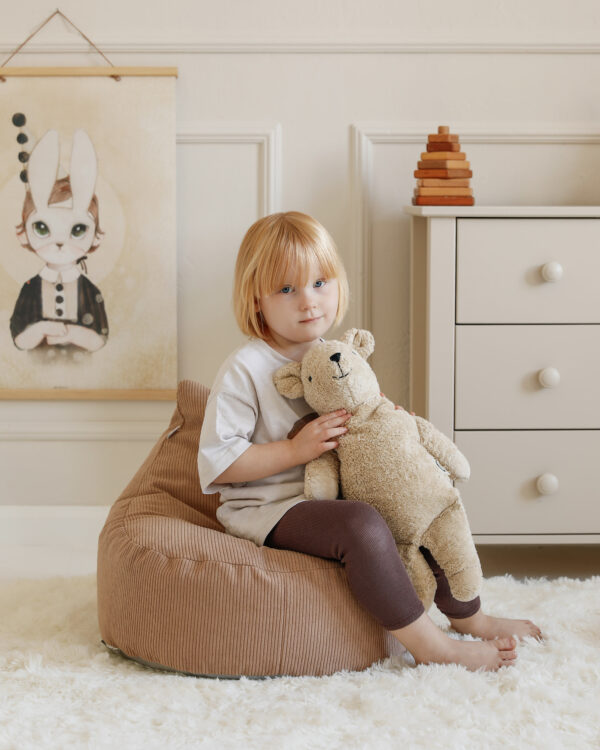 Pufa w domowej aranżacji. Pufa Bean Bag Mocha.